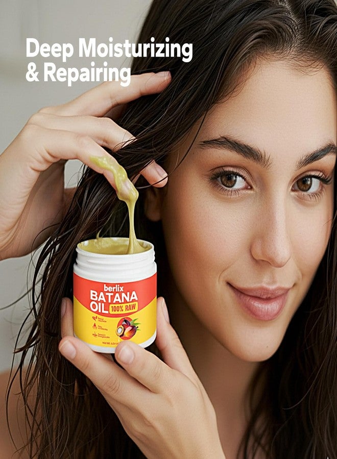 Berlix Raw Batana Oil for Hair Growth (4.23 oz), Pure and Natural, Unrefined 100% Raw Batana Oil Paste to Repair, Strengthen, Regrow & Nourish Damaged Hair for Men & Women - Image 3